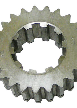 A Sparex Gear Spacer, produced by the brand Sparex, is a metal gear with numerous teeth that includes a central hole for attachment, commonly utilized in Massey Ferguson machinery.