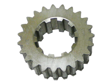 A Sparex Gear Spacer, produced by the brand Sparex, is a metal gear with numerous teeth that includes a central hole for attachment, commonly utilized in Massey Ferguson machinery.