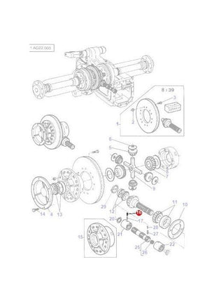 Massey Ferguson - Roll Pin Differential - 339313X1 - Farming Parts