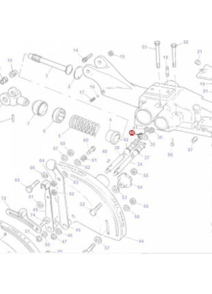 Massey Ferguson - Roller Quadrant Shaft - 181015M1 - Farming Parts