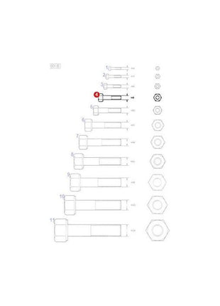 Massey Ferguson - Bolt M8x16 - 339124X1 - Farming Parts