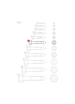 Massey Ferguson - Bolt M12x30 10.9 - 1440716X1 - Farming Parts