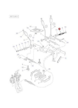 Massey Ferguson - Clevis Pin - 3712279M3 - Farming Parts