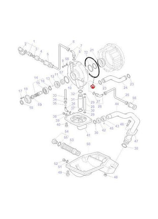 Massey Ferguson - O Ring Wet Clutch - 378293X1 - Farming Parts