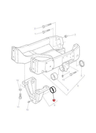 Massey Ferguson - Bush Axle Support - 3387822M1 - Farming Parts