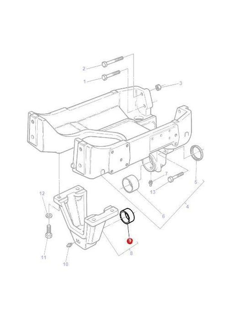 Massey Ferguson - Bush Axle Support - 3387822M1 - Farming Parts