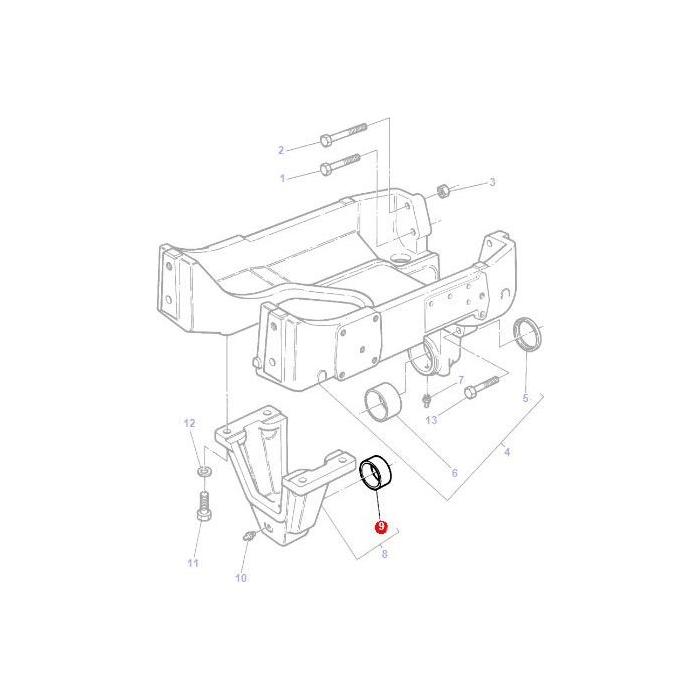 Massey Ferguson - Bush Axle Support - 3387822M1 - Farming Parts