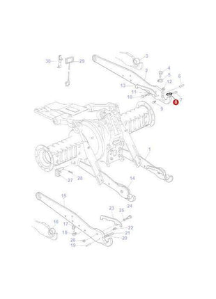 Massey Ferguson - Spring Ball Retaining - 1680329M1 - Farming Parts