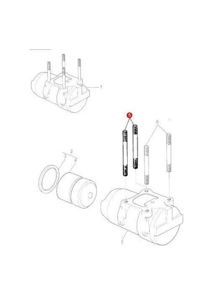 Massey Ferguson - Stud Lift Cylinder - 1667579M2 - Farming Parts