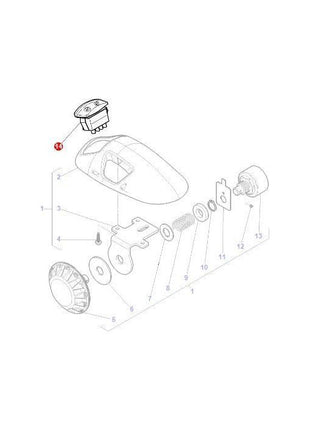 Massey Ferguson - Lift Switch - 3825176M1 - Farming Parts