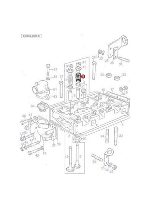 Massey Ferguson - Valve Spring - 731154M1 - Farming Parts