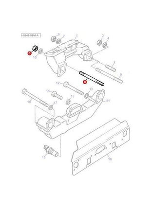 Massey Ferguson - Stud Exhaust Manifold - 731659M1 - Farming Parts