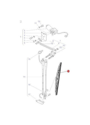 Massey Ferguson - Wiper Blade - 3714194M1 - Farming Parts