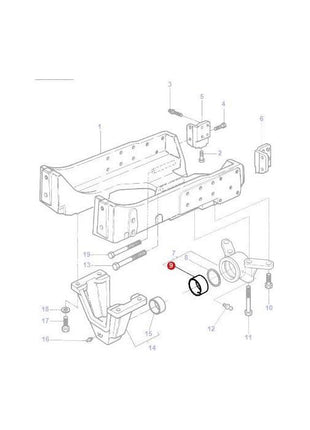 Massey Ferguson - Bush Axle Support - 3384406M1 - Farming Parts