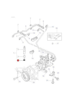 Massey Ferguson - Injector Washer - 3641568M1 - Farming Parts