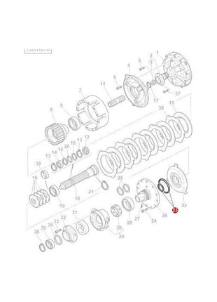 Massey Ferguson - Seal Wet Clutch - 3713178M1 - Farming Parts