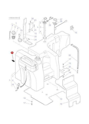 Massey Ferguson - Plastic Union - 3788158M1 - Farming Parts