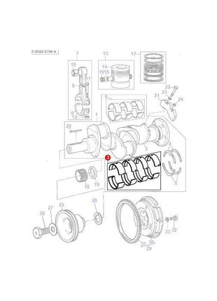 Massey Ferguson - Bearing Kit Main - 746156M91 - Farming Parts