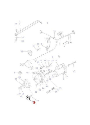 Massey Ferguson - Double Pulley  - 3596448M1 - Farming Parts