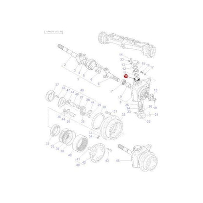 Massey Ferguson - Final Drive Pivot - 3426523M2 - Farming Parts