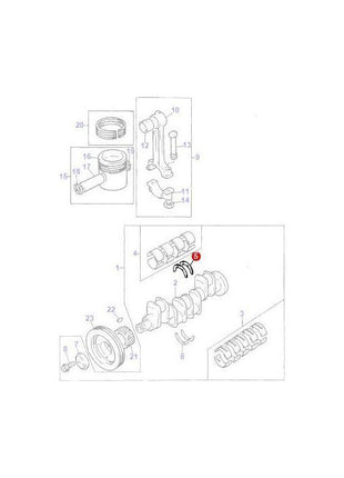 Massey Ferguson - Thrust Washer - 747128M1 - Farming Parts