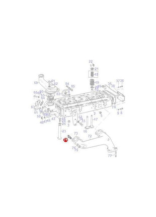 Massey Ferguson - Stud Exhaust Manifold - 731326M1 - Farming Parts