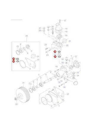 Massey Ferguson - O Ring - V614602950 - Farming Parts