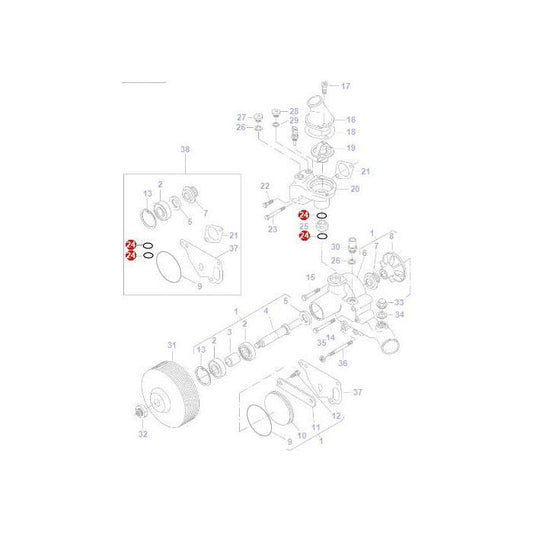 Massey Ferguson - O Ring - V614602950 - Farming Parts