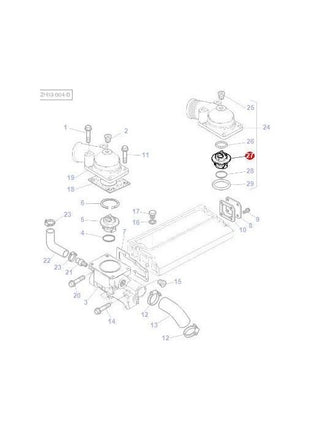 Massey Ferguson - Thermostat - 4224639M1 - Farming Parts