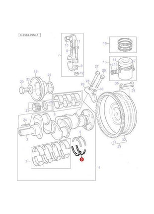 Massey Ferguson - Thrust Washer - 735113M1 - Farming Parts