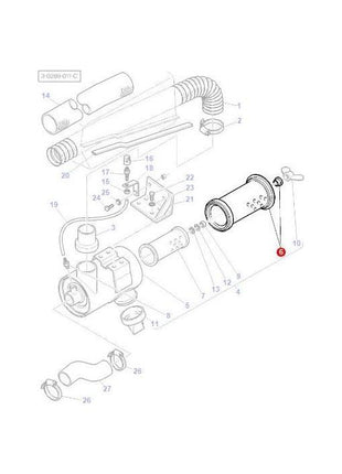 Massey Ferguson - Filter Air Outer - 3824036M1 - Farming Parts