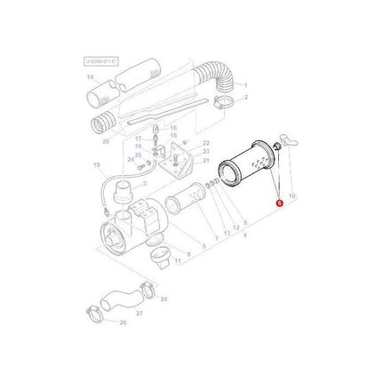 Massey Ferguson - Filter Air Outer - 3824036M1 - Farming Parts