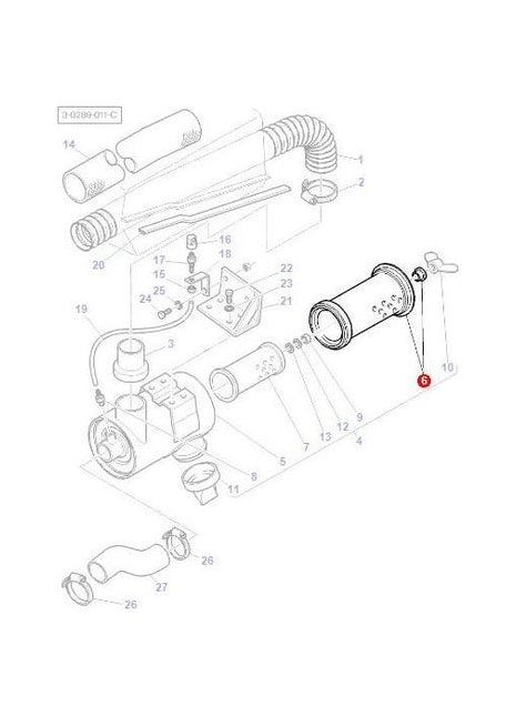 Massey Ferguson - Filter Air Outer - 3824036M1 - Farming Parts