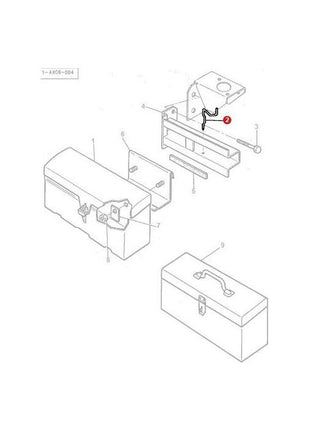 Massey Ferguson - Tool Box Retainer - 3580564M1 - Farming Parts
