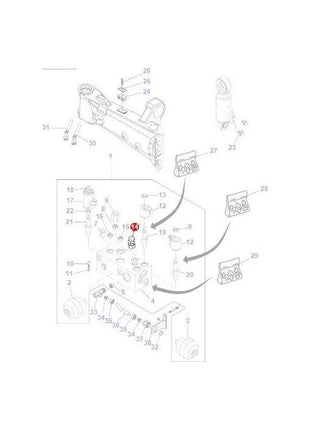 Massey Ferguson - Pressure Valve - 7302601602 - Farming Parts