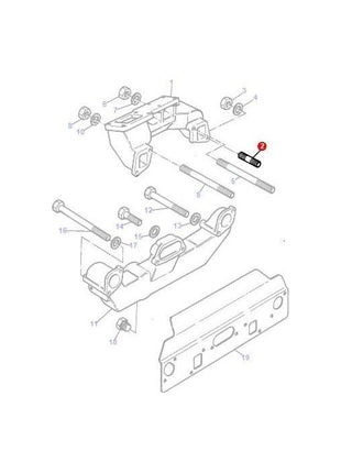 Massey Ferguson - Stud Exhaust Manifold - 735259M1 - Farming Parts