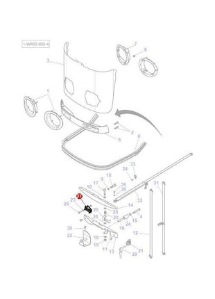 Massey Ferguson - Latch - 4284519M1 - Farming Parts