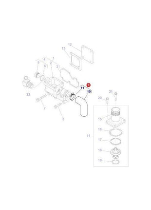 Massey Ferguson - Hose - 4222846M91 - Farming Parts