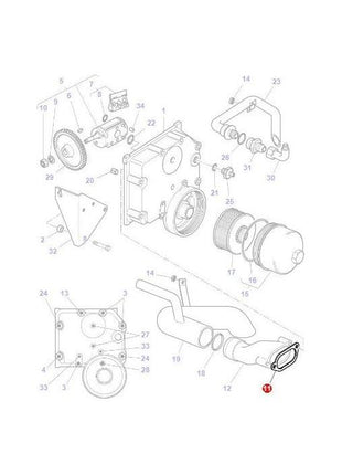 Massey Ferguson - Gasket - 4308296M1 - Farming Parts