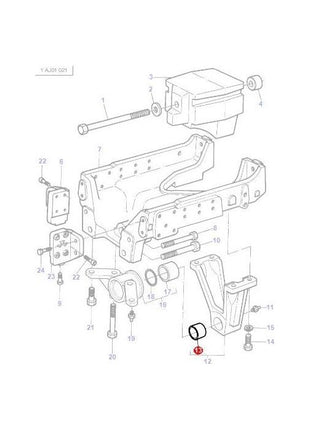 Massey Ferguson - Bush Axle Support - 3387823M1 - Farming Parts