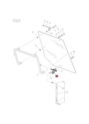 Massey Ferguson - Latch Rear Window - 3804697M1 - Farming Parts