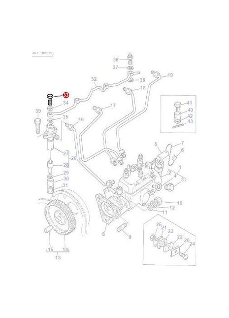 Massey Ferguson - Banjo Bolt - 731567M1 - Farming Parts