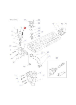 Massey Ferguson - Bolt Thermostat Housing - 3640628M1 - Farming Parts