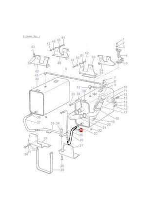 Massey Ferguson - Fuel Hose - 1684962M1 - Farming Parts