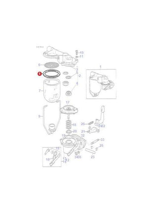 Massey Ferguson - Gasket Glass Bowl - 1004496M1 - Farming Parts