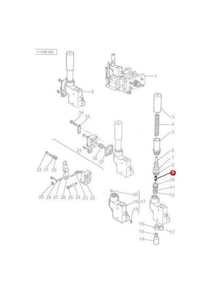 Massey Ferguson - Bullet Pressure Control - 1677417M2 - Farming Parts