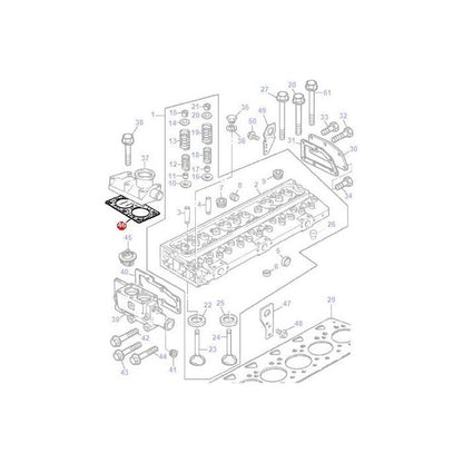 Massey Ferguson - Gasket Thermostat Housing - 3638700M1 - Farming Parts