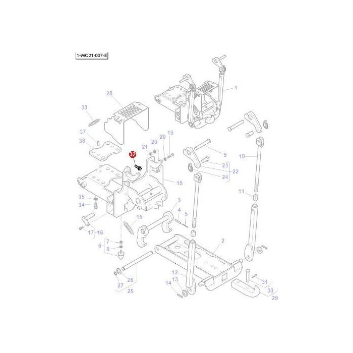 Massey Ferguson - Bolt M18x45 - 3010891X1 - Farming Parts
