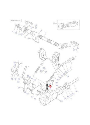 Massey Ferguson - Stud Lift Cylinder - 1667580M1 - Farming Parts