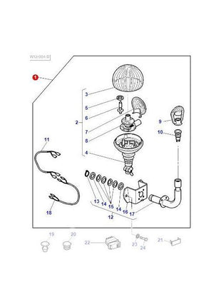 Massey Ferguson - Beacon Kit - 3810990M12 - Farming Parts